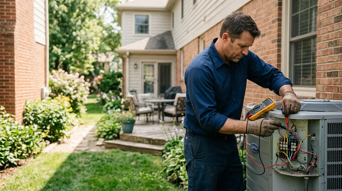 HVAC technician working near Viewtown, VA